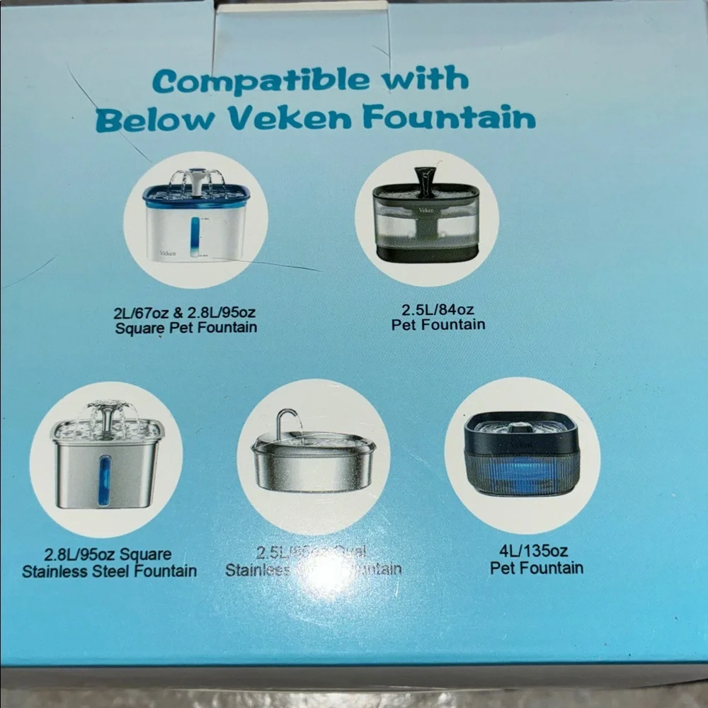 Cat Fountain Replacement Filters - Whi